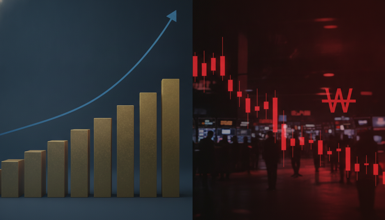Yields Slip, Gold Jumps, KOSPI Crashes 7% in a Divergent Session