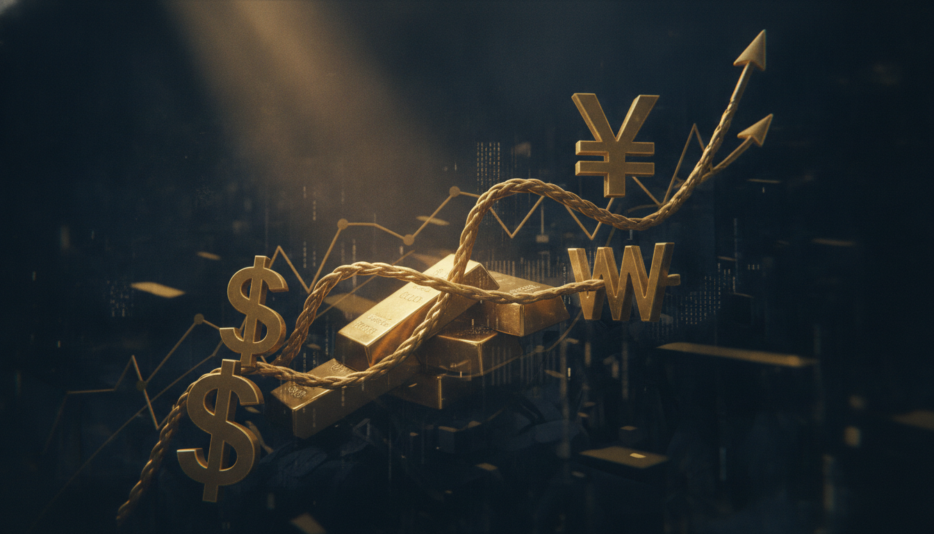 Gold Drops 3.5% as VIX Jumps 7% and Yields Push to 5.24%
